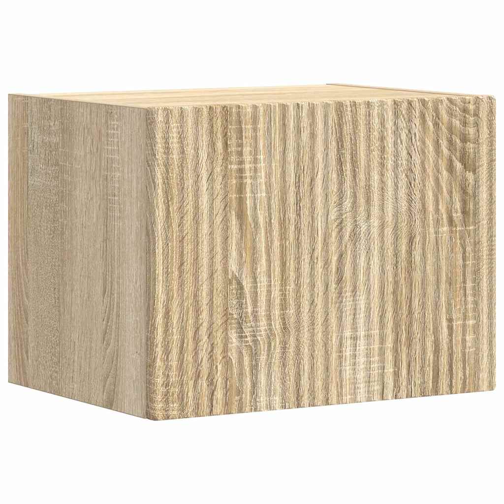vidaXL TV Wall Cabinet 2 pcs Sonoma Engineered Wood 5