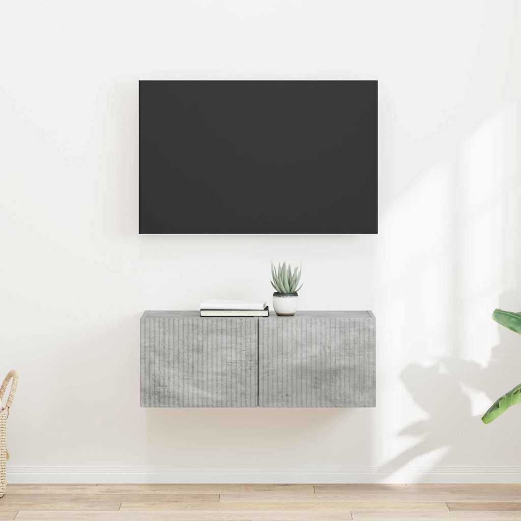 vidaXL TV Wall Cabinet 2 pcs Concerte Engineered Wood 1