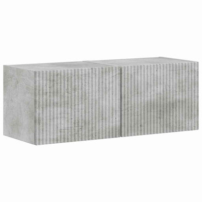vidaXL TV Wall Cabinet 2 pcs Concerte Engineered Wood 2