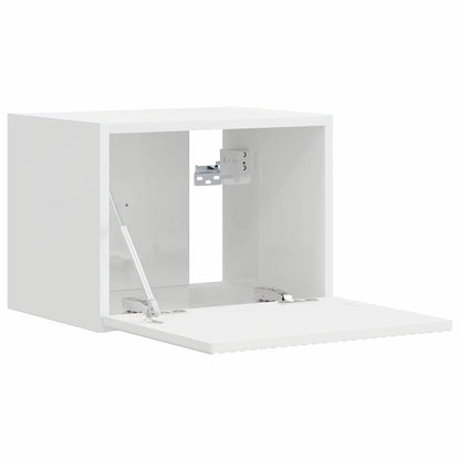 vidaXL TV Wall Cabinet 2 pcs Gloss White Engineered Wood 5
