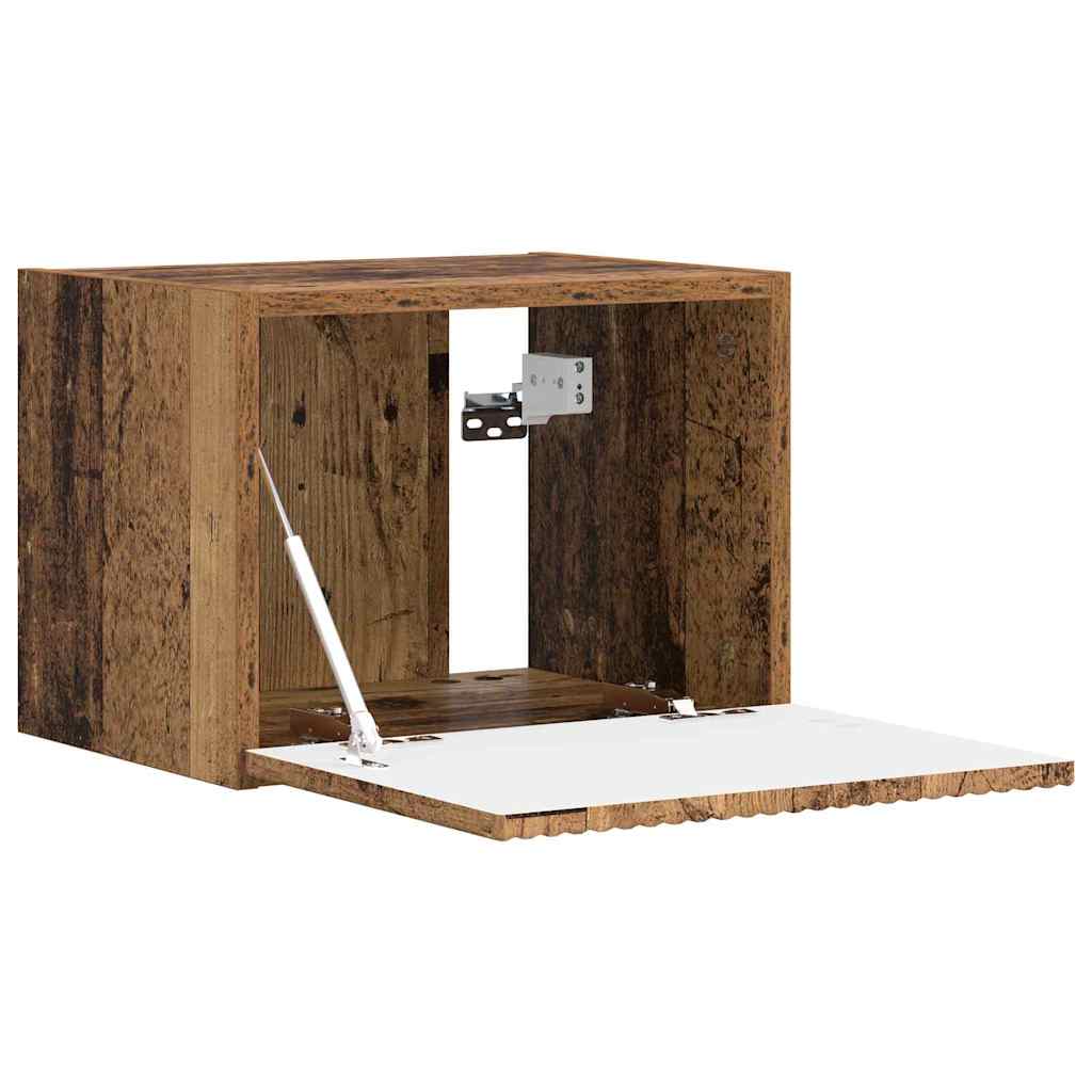 vidaXL TV Wall Cabinet 2 pcs Smoked Oak Engineered Wood 6