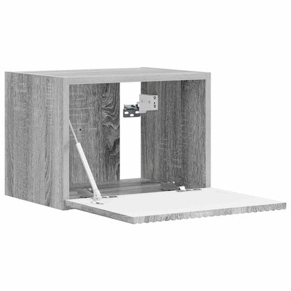 vidaXL TV Wall Cabinet 2 pcs Grey Sonoma Engineered Wood 5
