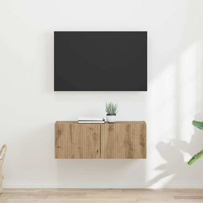 vidaXL TV Wall Cabinet 2 pcs Artisian Oak Engineered Wood 1
