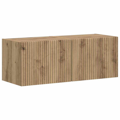 vidaXL TV Wall Cabinet 2 pcs Artisian Oak Engineered Wood 2