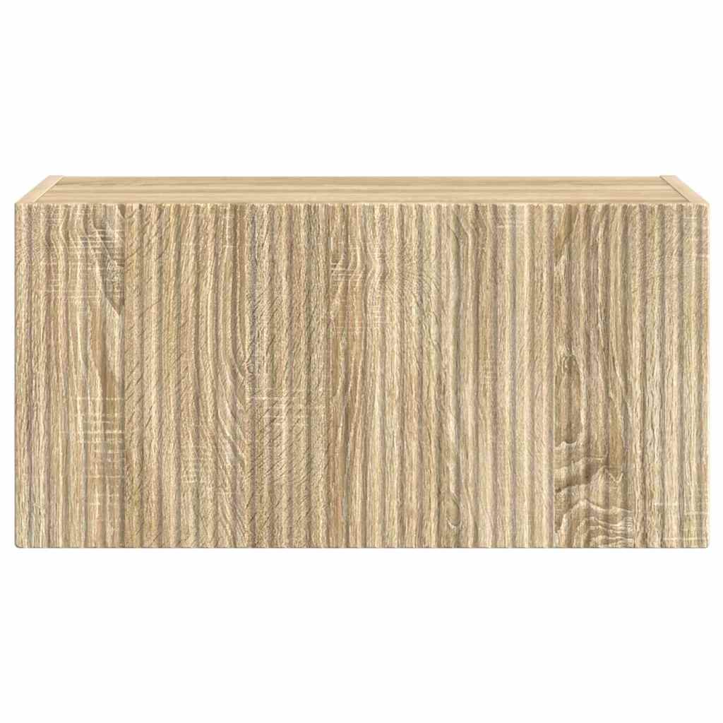 vidaXL TV Wall Cabinet 60 x 31 x 29.5 cm Sonoma Engineered Wood 6