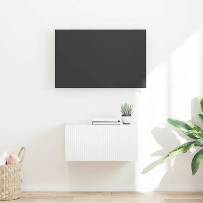 vidaXL TV Wall Cabinet 60 x 31 x 29.5 cm Gloss White Engineered Wood 1
