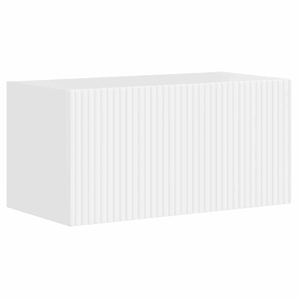 vidaXL TV Wall Cabinet 60 x 31 x 29.5 cm Gloss White Engineered Wood 2