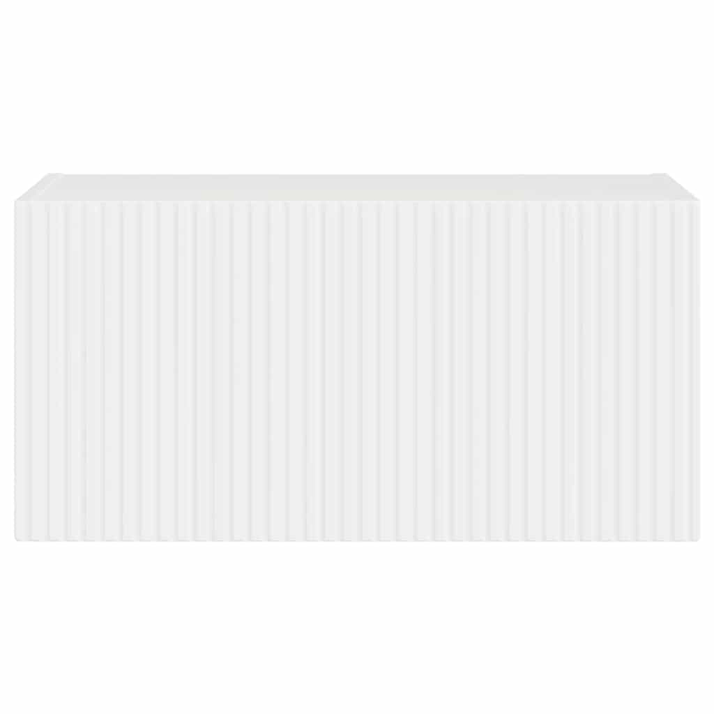 vidaXL TV Wall Cabinet 60 x 31 x 29.5 cm Gloss White Engineered Wood 6