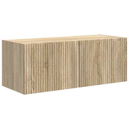 vidaXL TV Wall Cabinet 78.5 x 31 x 29.5 cm Sonoma Engineered Wood 2