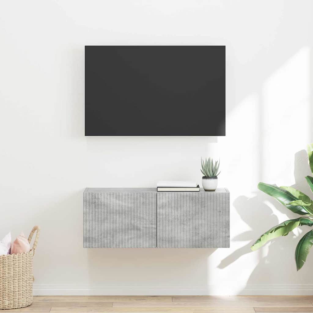 vidaXL TV Wall Cabinet 78.5 x 31 x 29.5 cm Concerte Engineered Wood 1