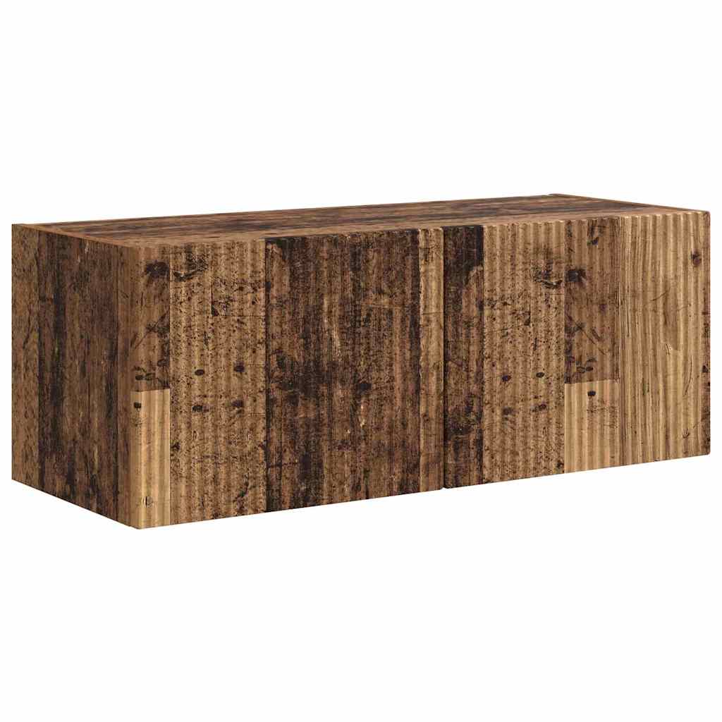 vidaXL TV Wall Cabinet 78.5 x 31 x 29.5 cm Old Wood Engineered Wood 2