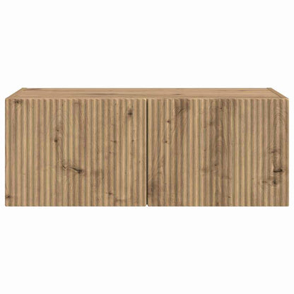 vidaXL TV Wall Cabinet 78.5 x 31 x 29.5 cm Artisian Oak 6