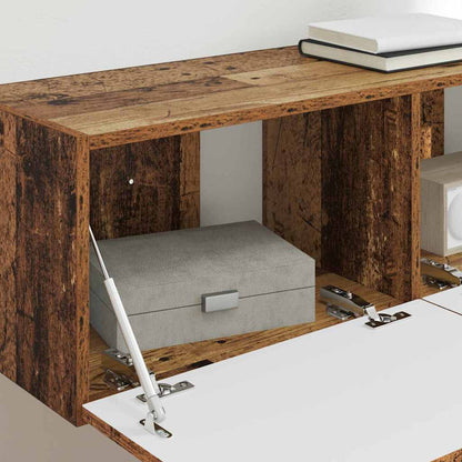 vidaXL TV Wall Cabinet 98 x 31 x 29.5 cm Old Wood Engineered Wood 4