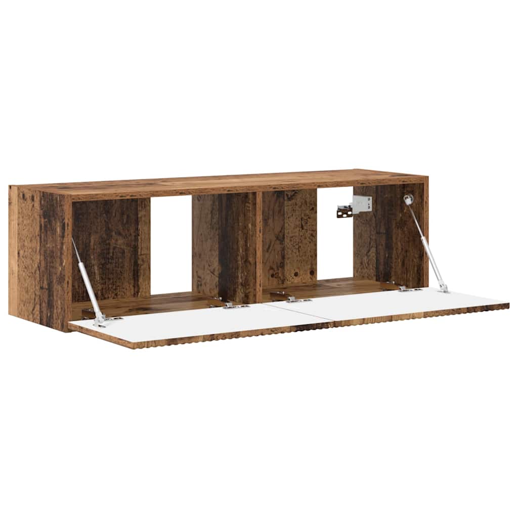 vidaXL TV Wall Cabinet 98 x 31 x 29.5 cm Old Wood Engineered Wood 5