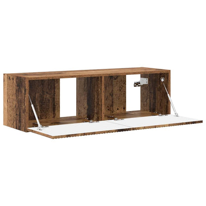 vidaXL TV Wall Cabinet 98 x 31 x 29.5 cm Old Wood Engineered Wood 5