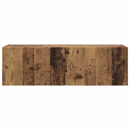 vidaXL TV Wall Cabinet 98 x 31 x 29.5 cm Old Wood Engineered Wood 6