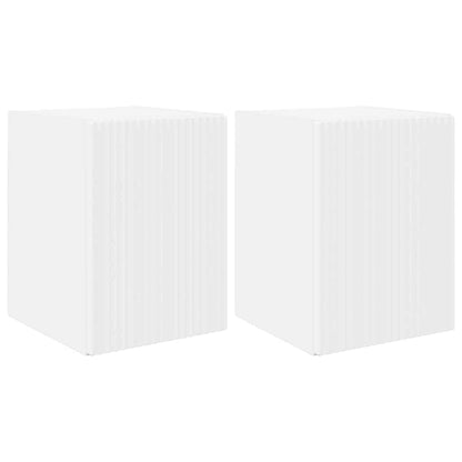 vidaXL TV Wall Cabinet 2 pcs White Engineered Wood 2