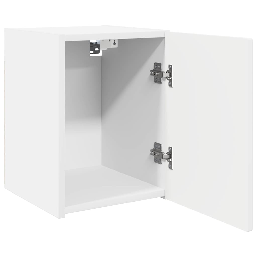 vidaXL TV Wall Cabinet 2 pcs White Engineered Wood 6