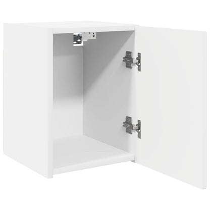 vidaXL TV Wall Cabinet 2 pcs White Engineered Wood 6
