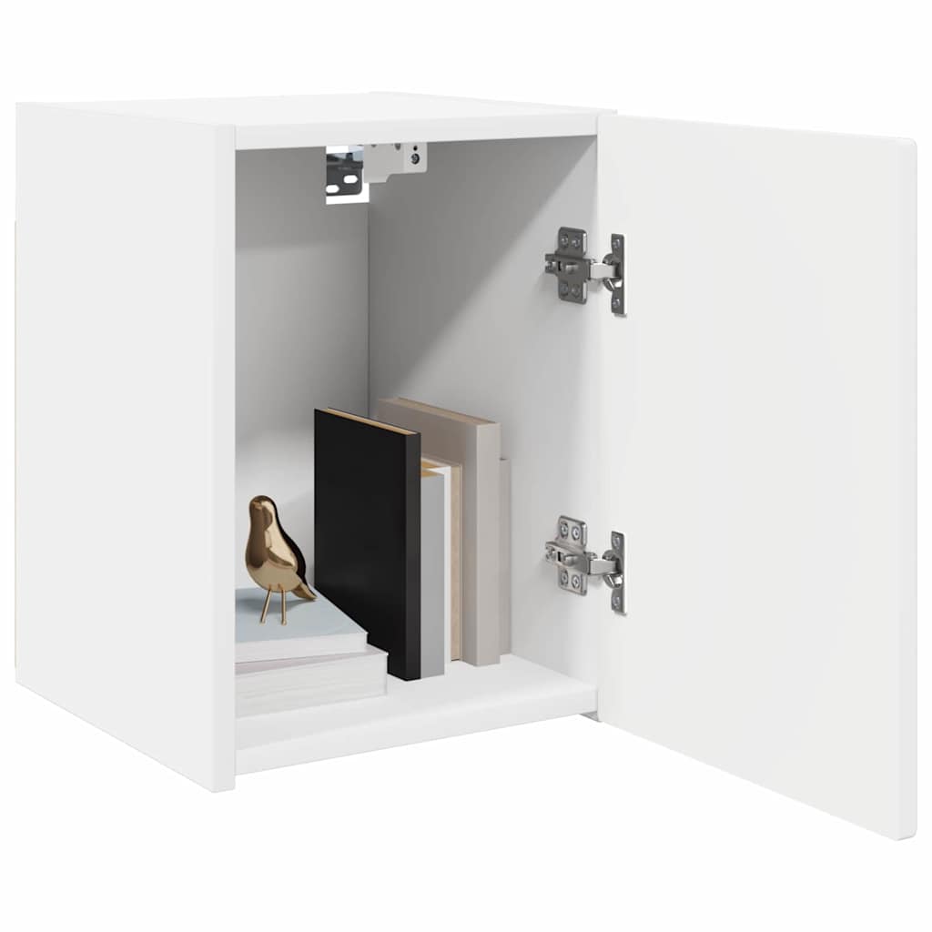vidaXL TV Wall Cabinet 2 pcs White Engineered Wood 3