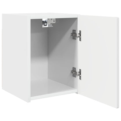 vidaXL TV Wall Cabinet 2 pcs Gloss White Engineered Wood 6