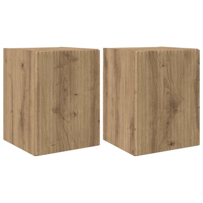 vidaXL TV Wall Cabinet 2 pcs Artisian Oak Engineered Wood 2