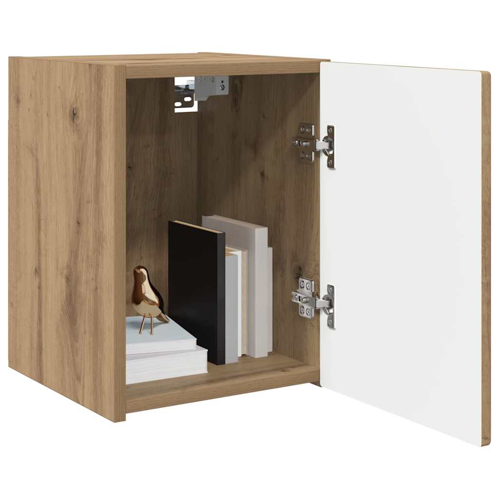 vidaXL TV Wall Cabinet 2 pcs Artisian Oak Engineered Wood 3