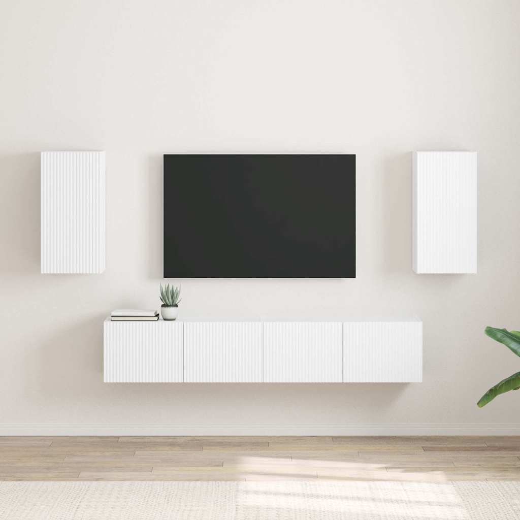 vidaXL TV Wall Cabinet Engineered Wood 2 pcs 30 x 31 x 60 cm