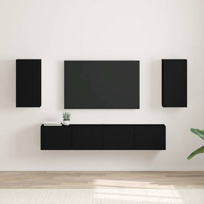 vidaXL TV Wall Cabinet Engineered Wood 2 pcs 30 x 31 x 60 cm