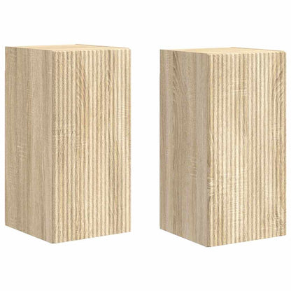 vidaXL TV Wall Cabinet 2 pcs Sonoma Engineered Wood 2