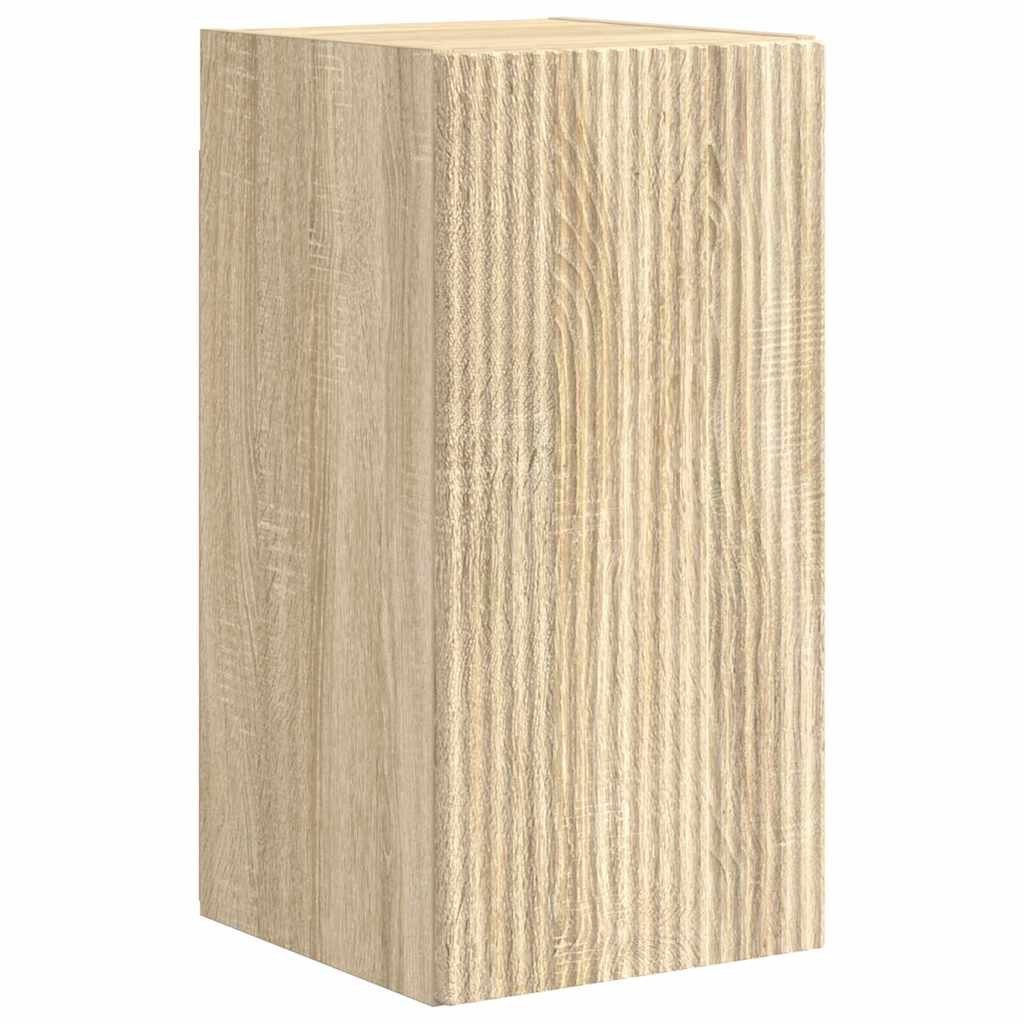 vidaXL TV Wall Cabinet 2 pcs Sonoma Engineered Wood 5
