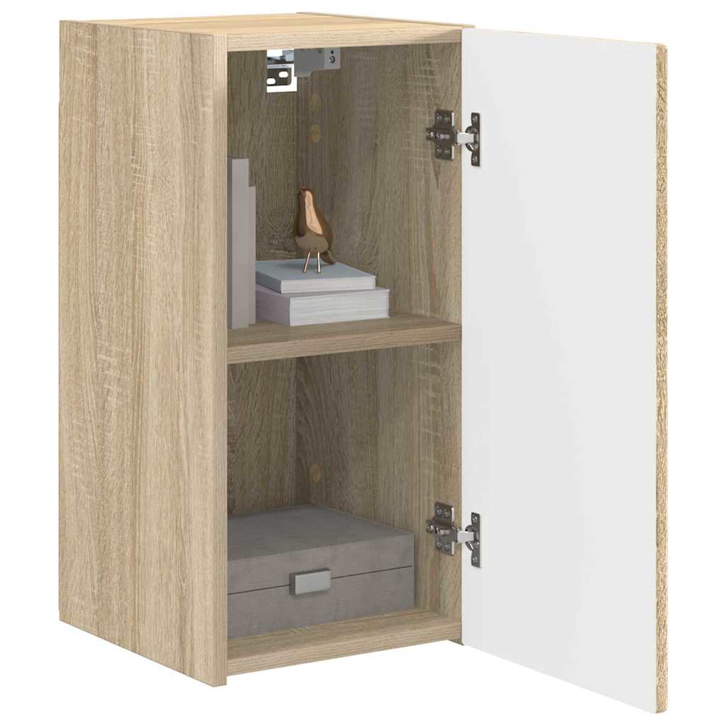 vidaXL TV Wall Cabinet 2 pcs Sonoma Engineered Wood 3