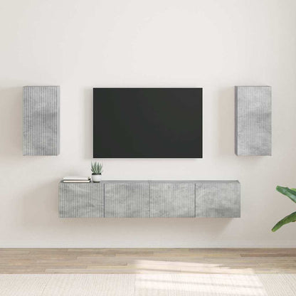 vidaXL TV Wall Cabinet 2 pcs Concerte Engineered Wood 1