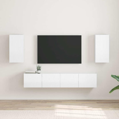 vidaXL TV Wall Cabinet Engineered Wood 2 pcs 30 x 31 x 60 cm