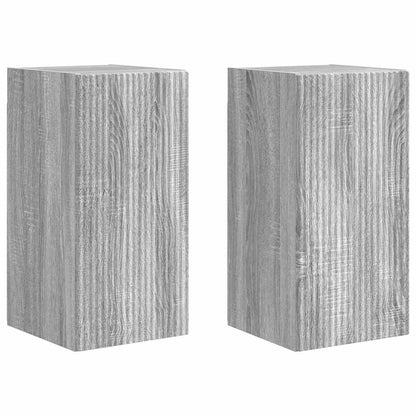 vidaXL TV Wall Cabinet 2 pcs Grey Sonoma Engineered Wood 2