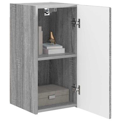 vidaXL TV Wall Cabinet 2 pcs Grey Sonoma Engineered Wood 3