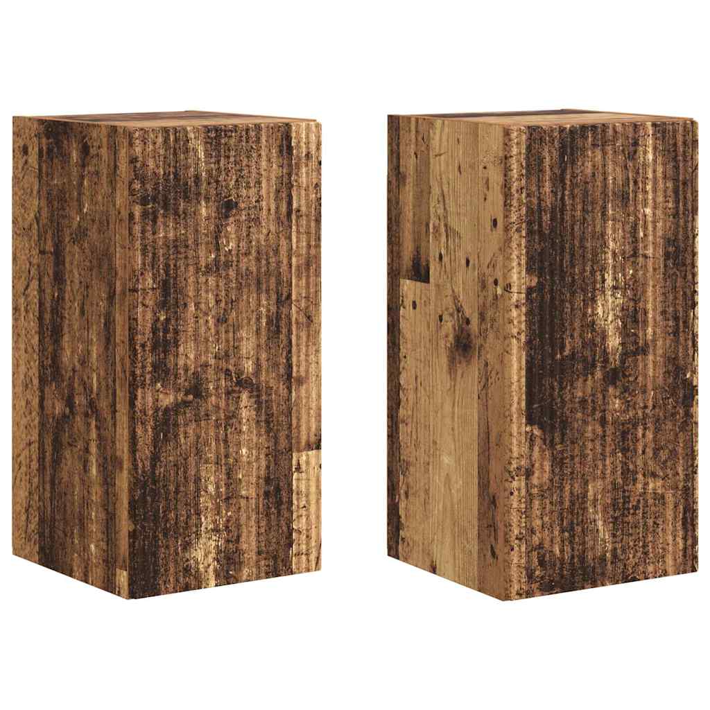 vidaXL TV Wall Cabinet 2 pcs Old Wood Engineered Wood 2