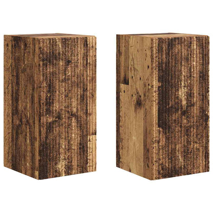 vidaXL TV Wall Cabinet 2 pcs Old Wood Engineered Wood 2