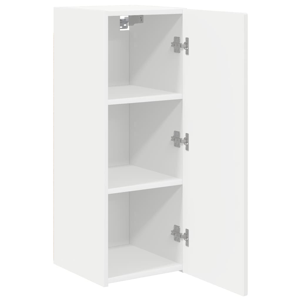vidaXL TV Wall Cabinet 30 x 31 x 80 cm White Engineered Wood 5