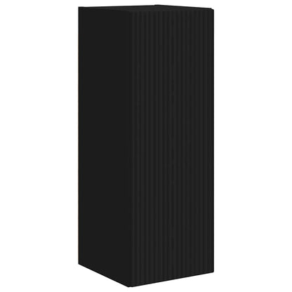 vidaXL TV Wall Cabinet 30 x 31 x 80 cm Black Engineered Wood 2