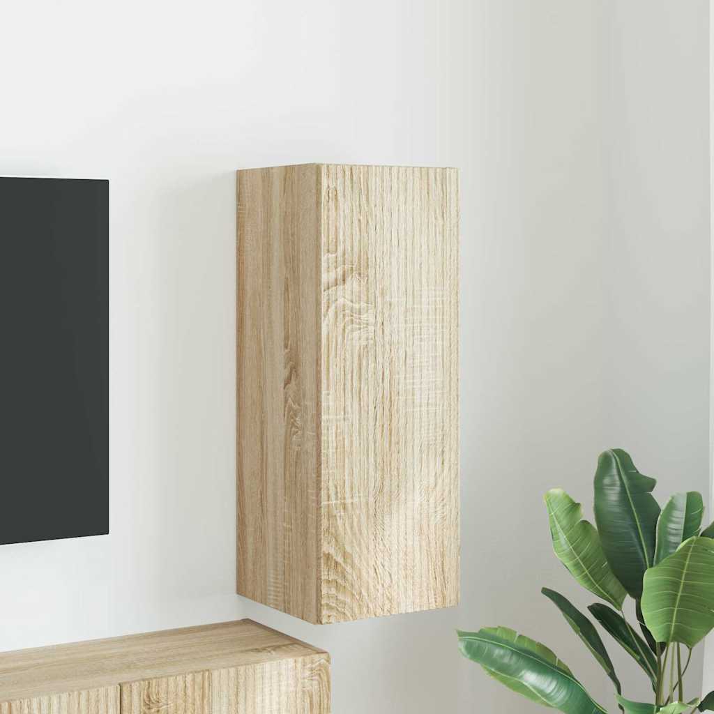 vidaXL TV Wall Cabinet 30 x 31 x 80 cm Sonoma Engineered Wood 1