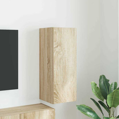 vidaXL TV Wall Cabinet 30 x 31 x 80 cm Sonoma Engineered Wood 1