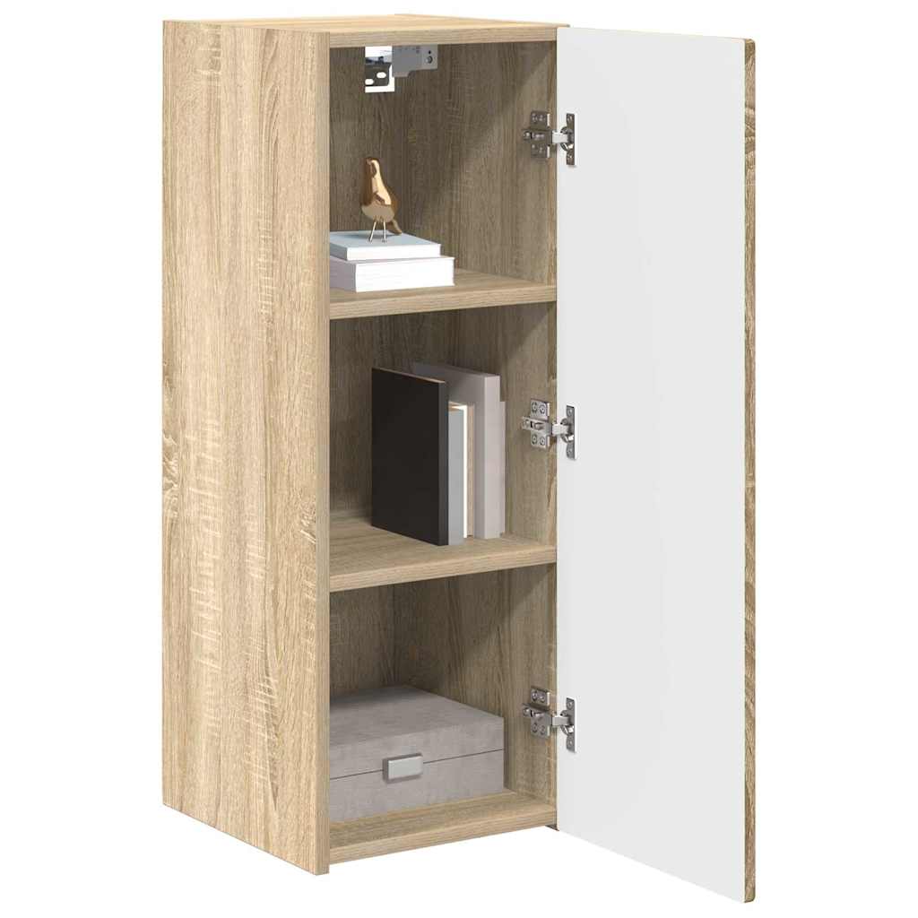 vidaXL TV Wall Cabinet 30 x 31 x 80 cm Sonoma Engineered Wood 3