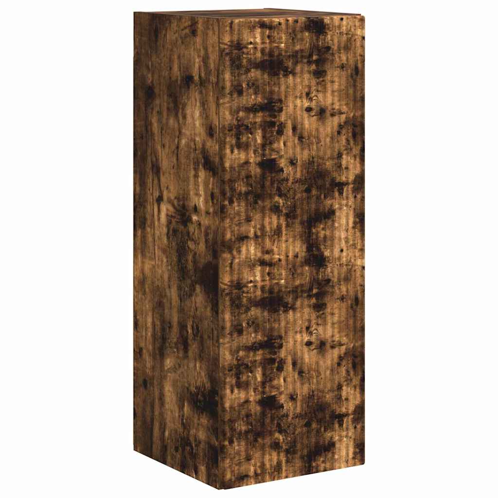 vidaXL TV Wall Cabinet 30 x 31 x 80 cm Smoked Oak Engineered Wood 2