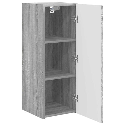 vidaXL TV Wall Cabinet 30 x 31 x 80 cm Grey Sonoma Engineered Wood 5