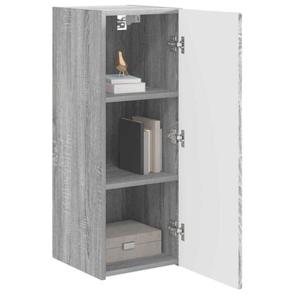 vidaXL TV Wall Cabinet 30 x 31 x 80 cm Grey Sonoma Engineered Wood 3