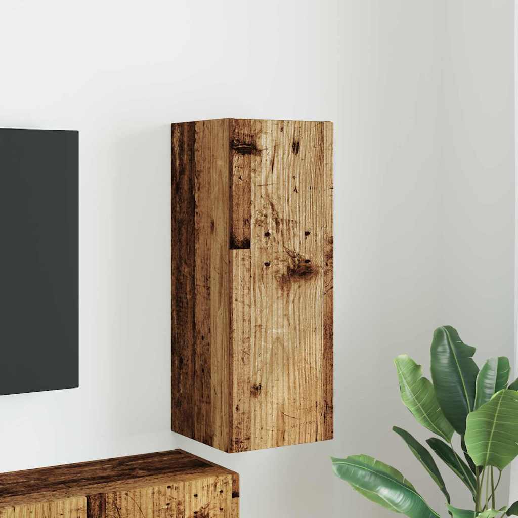 vidaXL TV Wall Cabinet 30 x 31 x 80 cm Old Wood Engineered Wood 1
