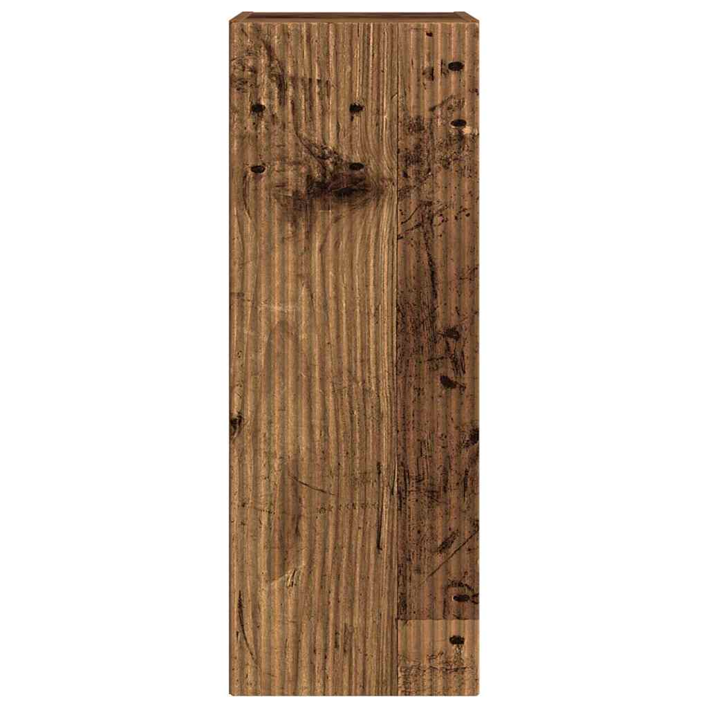 vidaXL TV Wall Cabinet 30 x 31 x 80 cm Old Wood Engineered Wood 6