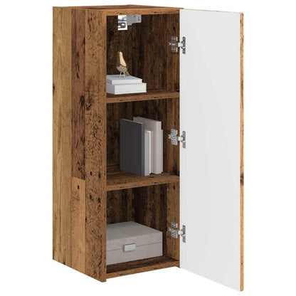 vidaXL TV Wall Cabinet 30 x 31 x 80 cm Old Wood Engineered Wood 3
