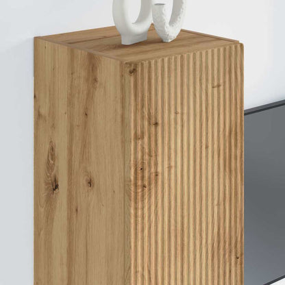 vidaXL TV Wall Cabinet 30 x 31 x 80 cm Artisian Oak Engineered Wood 4